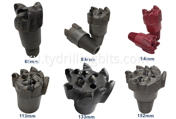 Non core pdc bit size